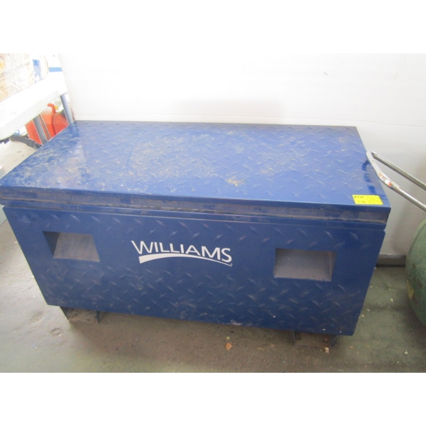 WILLIAMS BLUE CHECKER PLATE WORK BOX