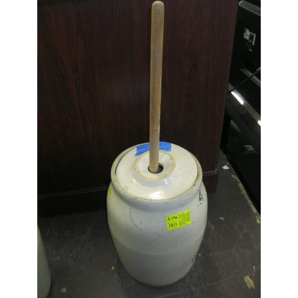 CROCKERY BUTTER CHURN