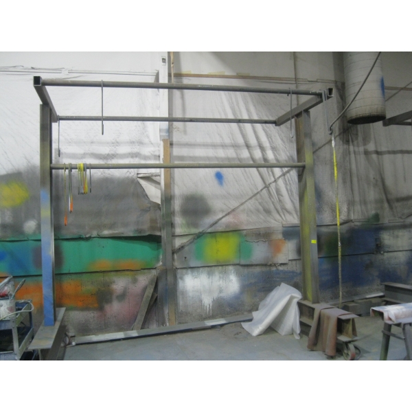 LG. HEAVY DUTY IBEAM RACK ON CASTORS
