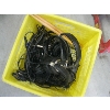 Image 1 : CONTAINER OF ASST. HEADPHONES, DRUMSTICKS, POWER BAR, ETC.