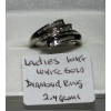 Image 1 : LADIES 10KT WHITE GOLD DIAMOND RING, 2.4G - SZ 6 1/4