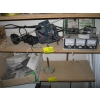 Image 2 : 2 SHELVES OF MISC. SAWBLADES, MITER BOX, SWR TESTER, ANTENNAES, SANDPAPER, ETC.