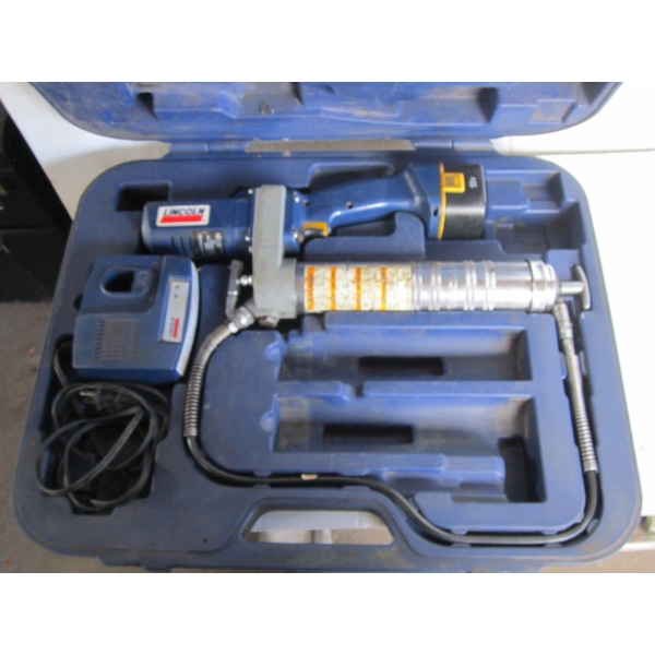 LINCOLN CORDLESS GREASE GUN - WORKING