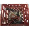 Image 3 : BIN OF MISC. WOOD & METAL WOOD PLANE, DRILL, BENCH VISE, HATCHET, ETC.
