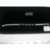 Image 3 : LADIES 14KT WHITE GOLD BRACELET W/BLACK STONES & DIAMONDS