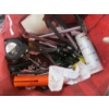 Image 3 : BIN OF MISC. CLEANERS, OILS, BIKE LOCK, ETC.
