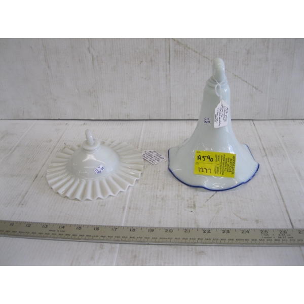 2 BELL CATCHERS FOR KEROSENE LAMPS