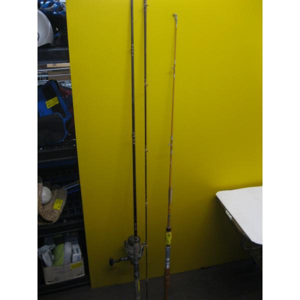 FISHING ROD & SPINNING REEL & ANOTHER FISHING ROD