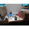 Image 1 : 2 BOXES OF MISC. SWING OUT RULER, FAN, WIRELESS SPEAKERS, ETC.