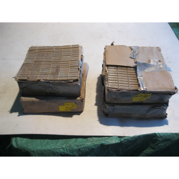 4 BOXES OF GLASS TILE