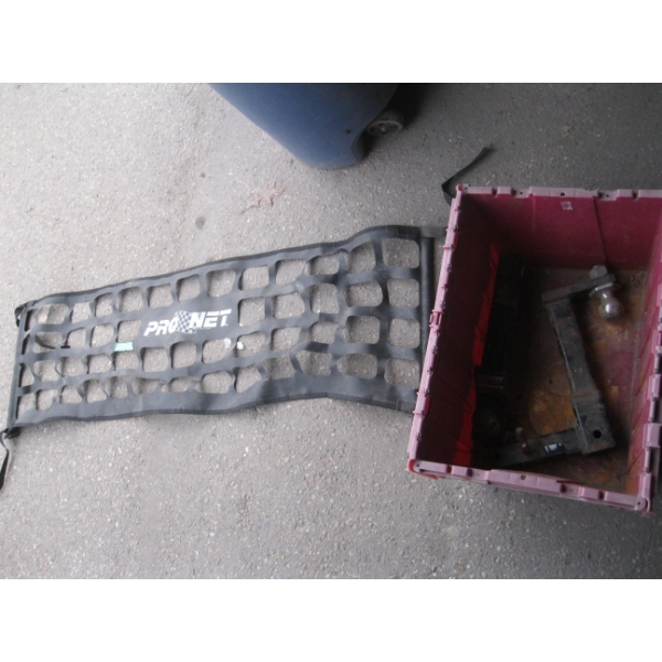 BIN OF MISC. RECEIVER TRAILER HITCHES, LG. DROP HITCH