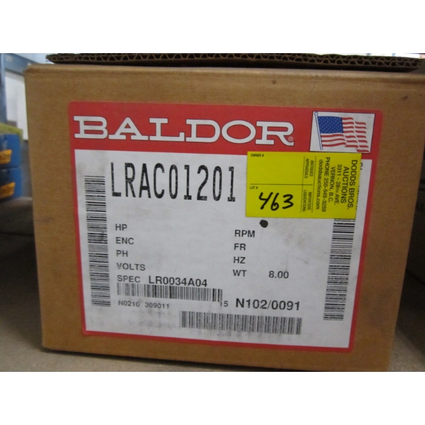 BALDOR MOTOR IN BOX