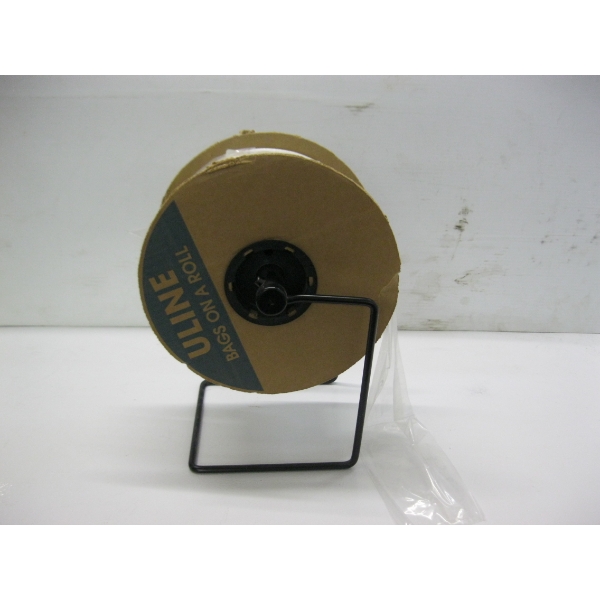 ROLL OF ULINE PLASTIC BAGS ON STAND