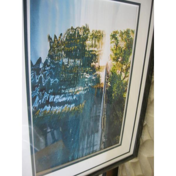 LG. PICTURE OF WATER & TREES