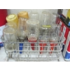Image 1 : 9 GLASS & 2 PLASTIC OIL BOTTLES