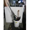 Image 1 : BUCKET OF ASST. GARDEN TOOLS, LEVELS, ETC.