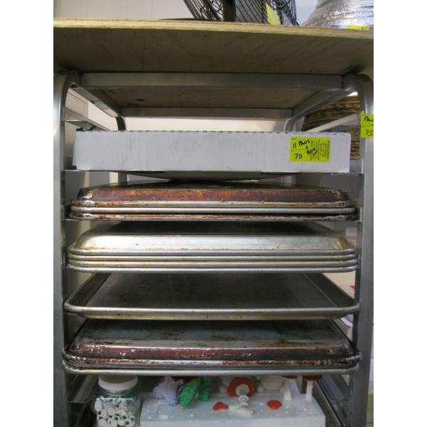 11 SHEET PANS & PART BOX OF SHEET PAN PAPER