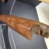 Image 10 : WINCHESTER STOCK & FOREGRIP FOR 12Ga SHOTGUN, 1950s-1960s BLACK WALNUT