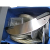 Image 2 : PLASTIC BIN W/ASST. PIZZA PANS, PIZZA KNIFE, ETC.
