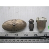 Image 1 : 3 SILVER PIECES - PIN, BELT BUCKLE & CLIP