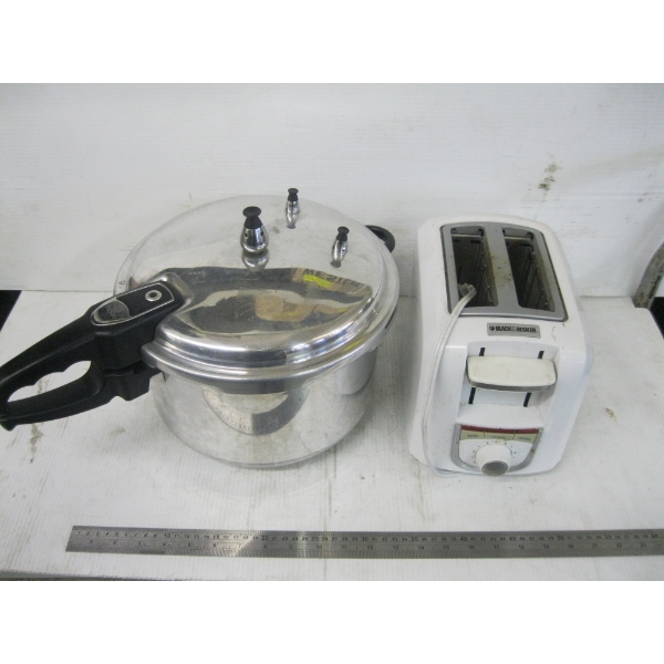 PRESSURE COOKER & A TOASTER