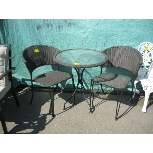SM. BISTRO TABLE W/2 CHAIRS
