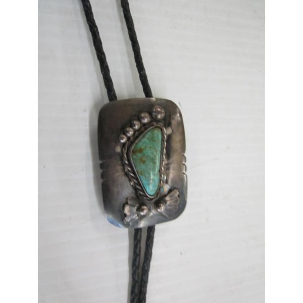 NAVAJO BOLO TIE - STERLING SILVER