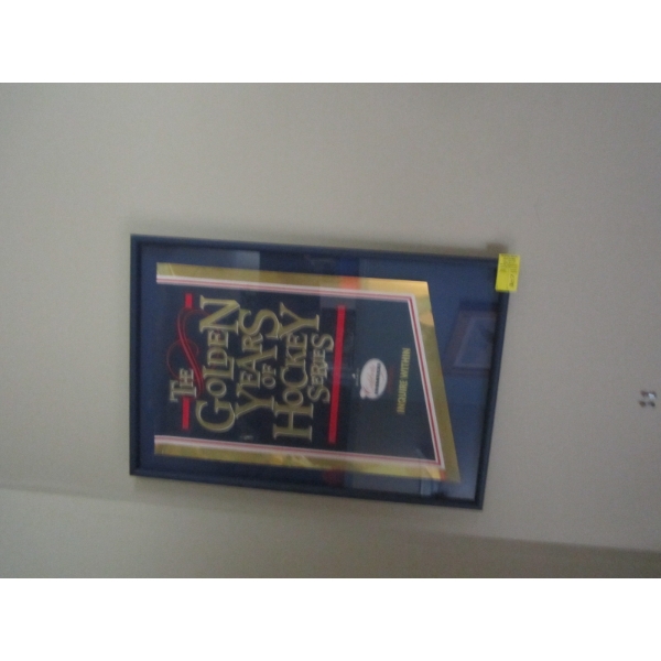 FRAMED GOLDEN YEARS OF HOCKEY SERIES POSTER