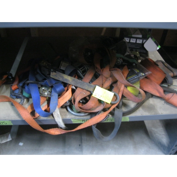 ASST. TIE DOWN STRAPS, ETC.