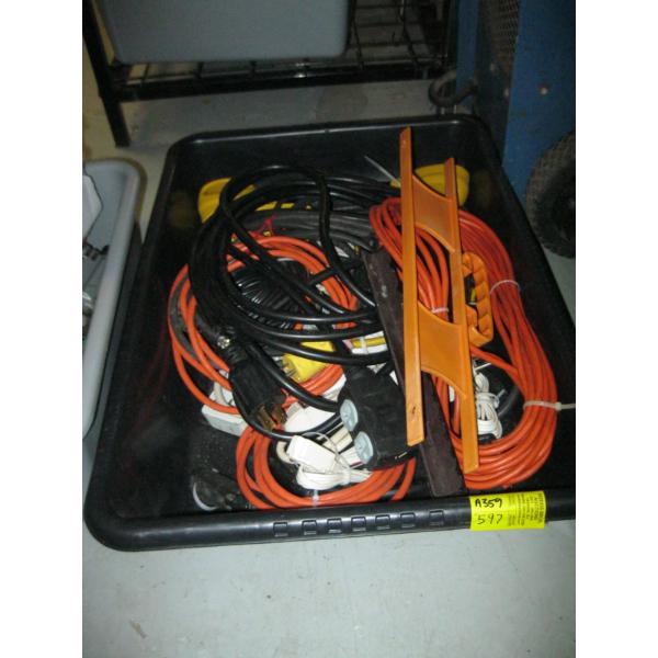 MISC. EXTENSION CORDS, ADAPTERS, TROUBELIGHTS, ETC.