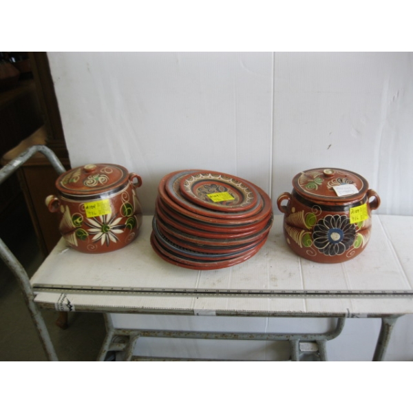 ASST. MEXICAN POTTERY - PLATES, ETC.