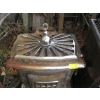 Image 4 : ENAMEL WOOD HEATER & A CAST & CHROME WOOD HEATER