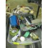 Image 1 : 2 BINS OF MISC. PAINTING ACCESSORIES, TAPE GUNS, ETC.