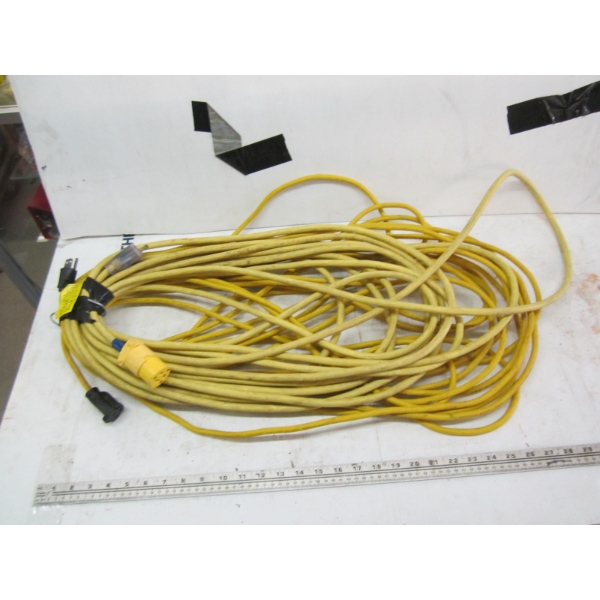 2 YELLOW EXTENSION CORDS