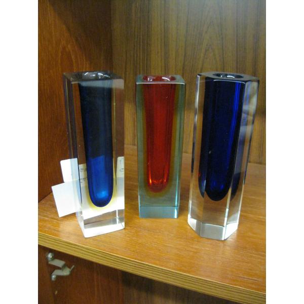3 MURANO SOMEROSO VASES