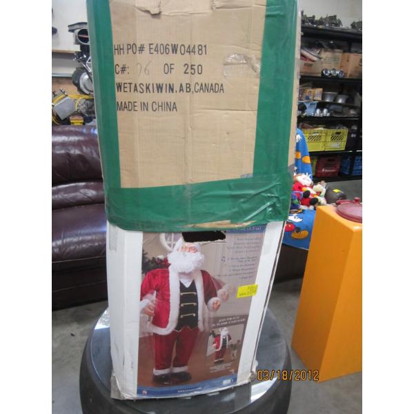 5' MUSICAL SANTA FIGURINE