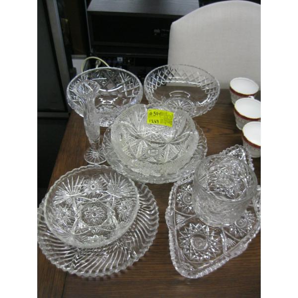 ASST. CRYSTAL & GLASS DISHWARE