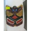 Image 1 : CARVED & PAINTED NATIVE WALL PLAQUE, SIGNED