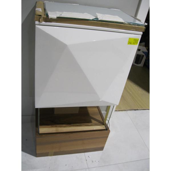 SINGLE DOOR GLASS & WOOD BASED CABINET UNIT