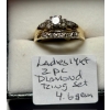 Image 1 : LADIES 14KT 2 PIECE DIAMOND RING SET, 4.6G, SZ 8