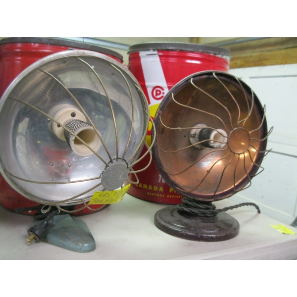 2 REFLECTIVE HEATERS