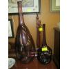 Image 1 : 2 MAROON GLASS LG. ZELLER VASES