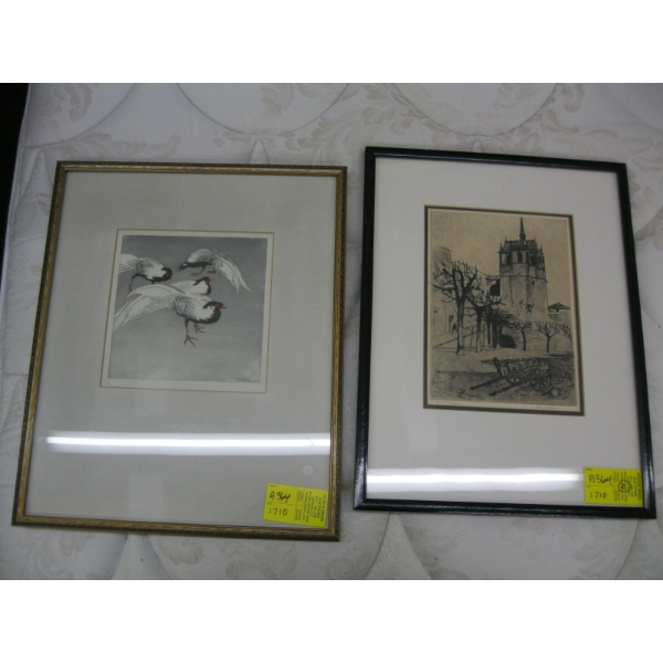 2 FRAMED PRINTS