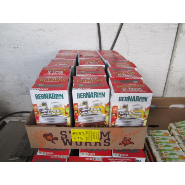 BOX OF SNAP LIDS - 12X70MM - STANDARD