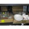 Image 1 : ASST. CHINA, CUPS & SAUCERS, ARMOR LIGHT, BOWLS, WEDGEWOOD CHINA, GLASSWARE, ETC.