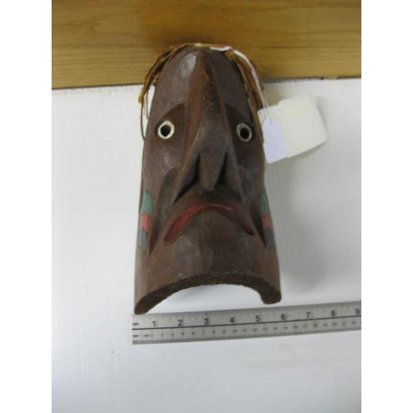 CARVED MASK BY AMBROSE HOWARD, NUM-CHAH-NUTH