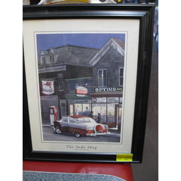 FRAMED PRINT OF SODA SHOP