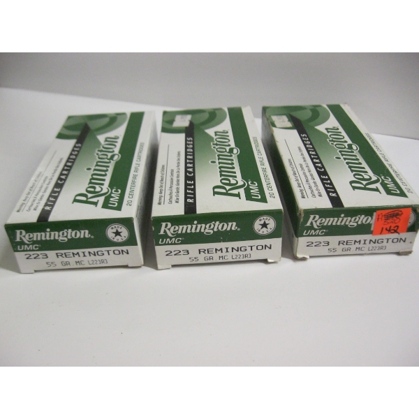 REMINGTON .223 REM 55GRS|3X20 CENTERFIRE RIFLE CARTRIDGES