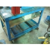 Image 3 : ROLLING METAL TOP CART W/IRON RAIL PIECE & SM. VISE ATTACHED