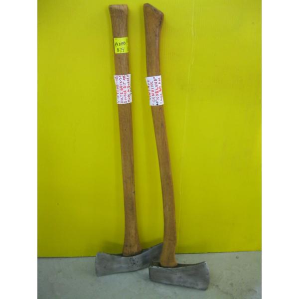 2 SWEDISH MADE AXES - SINGLE & DOUBLE BLADE